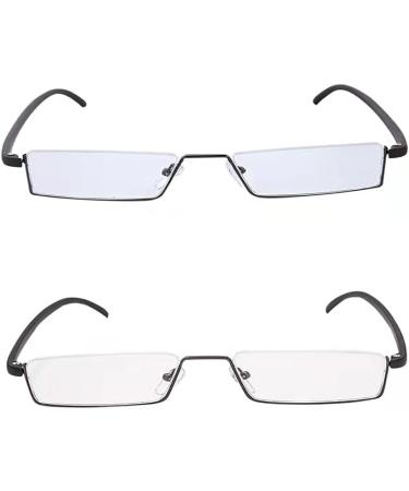 Kokobin Reading Glasses 2-Pack | Ultra-Light TR90 & Metal Half-Glasses | +3.0 Diopters for Men & Women | Stylish Black & Brown with Case - Buy Online on GoSupps.com