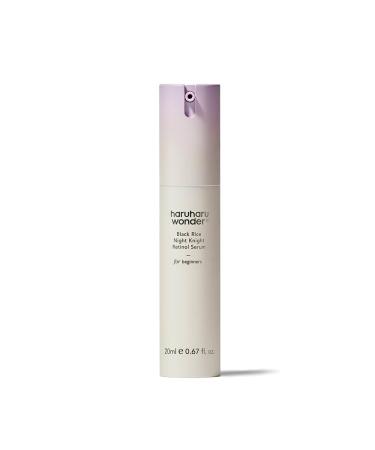haruharu wonder Black Rice Night Knight Retinol Serum Refining & Smoothing Firms Skin Reduces Fine Lines Hydrating Formula 0.67 fl.oz