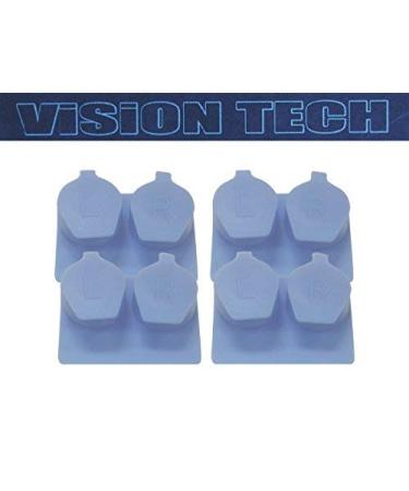 Flip Top Contact Lens Case - 12 Pack - Blue