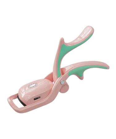 Xptieeck Heated Eyelash Curler USB Rechargeable Heated Eyelash Curler with Comb 3 Heating Modes Pink
