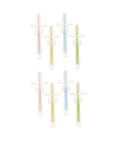 Beavorty 8 STK Baby toothbrush Infant toothbrush for 1 year tool for oral hygiene travel toothbrush toothbrush silicone toothbrush for babies baby mouth cleaner for newborn manual