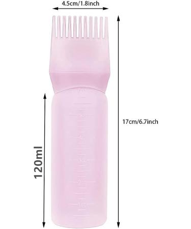 Norhogo 2 Pieces Hair Dye Brush Bottle Root Comb Applicator - Pink - Buy Online on GoSupps.com
