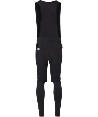 VAUDE Men's Kuro Warm Hybrid Bib Tights | Insulating Cycling Shorts with Seat Pad | L Black - International Shipping Available - Buy Online on GoSupps.com