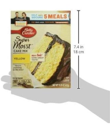 Betty Crocker Super Moist Yellow Cake Mix 15.25oz - Delicious and Easy to Bake - Buy Online on GoSupps.com