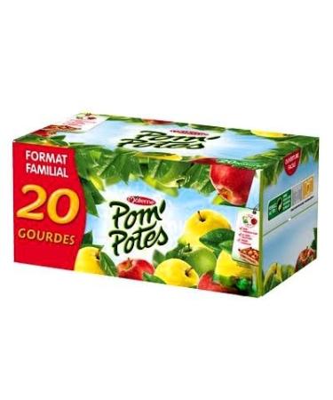 Pom'Potes Pom'Potes Natural apple compote without added sugar 12 sachets x 90 g origin France