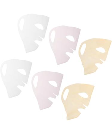 Angoily 24pi ces Masques Silicone R utilisables Pour Visage Couvre-masque Verrouillage De Hydratation Et Absorption Optimale Pour Types De Peau Rose Transparent Dor 26.00X17.00X0.10CMx4pcs comme indiqu x4pcs - Buy Online on GoSupps.com