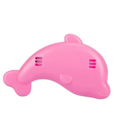 Cute Dolphin Bath Thermometer for Baby - Water Safety Measurement & Indoor Temperature (Rose Red Dolphin - Buy Online on GoSupps.com