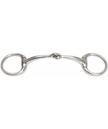 Small Ring Curved Mouth Eggbutt Snaffle Single Jointed Eggbutt 4.5" stainless steel - Buy Online on GoSupps.com