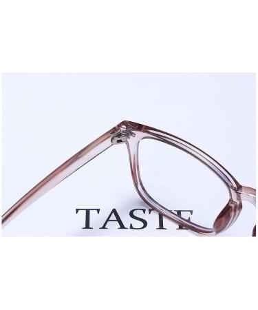 Fuqinqingoz Anti-UV Computer Reader Glasses - Trendy +150 Transparent Anti-Blue Light Eyewear for Men & Women - Buy Online on GoSupps.com