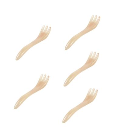 Magiclulu 5st Kratzkamm Heading massage brush Shampoo comb Rustic Massagekamm Jade Massage device for circularidian body massage devices Massage checks beeswax resin