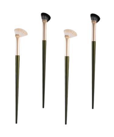 FRCOLOR 20 Pcs Nose Shadow & Contour Brush Set - Angled Eyeshadow & Eyebrow Brushes for Women - Face Makeup & Concealer - Assorted Colors - Buy Online on GoSupps.com