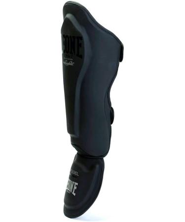 Shop LEONE 1947 PT119 L Black Shin Guards - Premium Protection for Fighting Sports | International Shipping Available - Buy Online on GoSupps.com