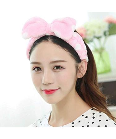 Demarkt Bowknot Headband - Pink Hair Accessories for Makeup & Facial Cleansing | International Shipping Available - Buy Online on GoSupps.com