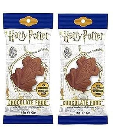 Jelly Belly Harry Potter Schokofrosch 2 Pack (2x15g) with a collective card of famous witches and magicians milk chocolate with buffreis