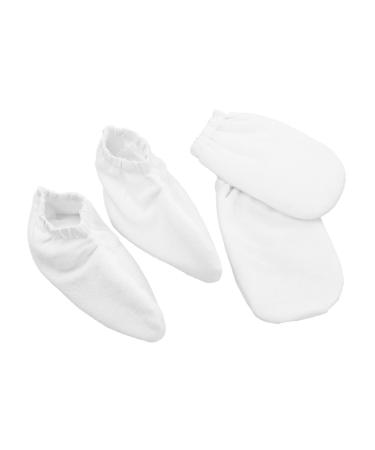 GALPADA 2 Paires Mitaines Isolantes pour Soins de Spa Housse pour Bain de Mains Blanc