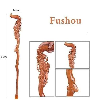 Wooden Cane Solid Walking Stick Cane Adjustable Crutches Wood Cane Hand Carved Crutch Walking Stick Gifts Fashionable Sturdy Stable for Men and Women-90Cm Walking Sticks for Elderly Seniors - Buy Online on GoSupps.com