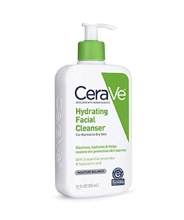 CeraVe Hydrating Cleanser 12oz - Gentle Face Wash for Hydrated Skin - Buy Online on GoSupps.com