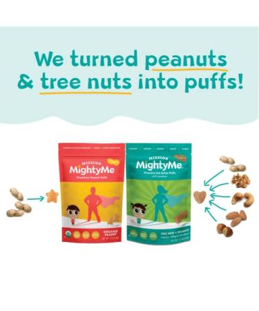 Proactive Puffs Variety Pack for Babies + Kids - Nut Butter & Peanut Butter Puffs - Allergen Introduction - Plant-Based & Gluten-Free - Peanut & Cinnamon Flavors - 1.5oz 5-Pack - Buy Online on GoSupps.com