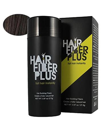 HairFiberPlus 27.5 g fibers instant hair loss coverage in seconds (Castano Dark) dark brown