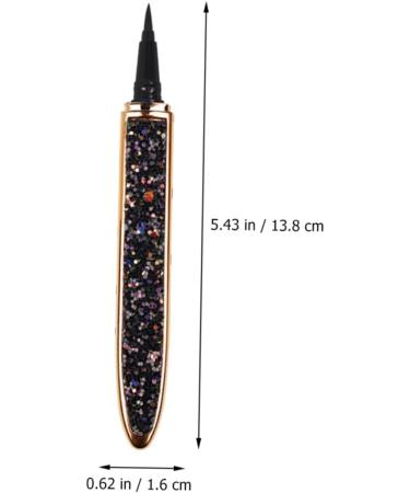 Healvian 2pcs Diamond Eyeliner Cosmetic Accessories Self- Adhesive Eyeliners Makeup Supplies Silver 1 count (Pack of 1) Black - Buy Online on GoSupps.com