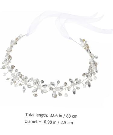 FRCOLOR Crystal Headpiece Wedding Hair Vine Bride Hair Accessory Hair Accessory for Women Bridal Headpiece Bride Headpiece Wedding Jewelry for Bride Metal Miss Manual Accessories - Buy Online on GoSupps.com