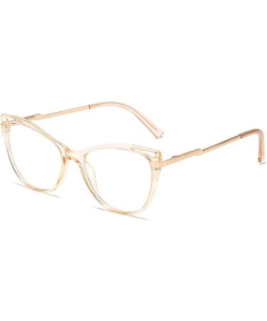 FLYRANGOOV Cat Eye Blue Light Blocking Glasses for Men & Women - Anti-UV Glare Computer Glasses (Pink) | Protect Your Eyes from Strain - Buy Online on GoSupps.com