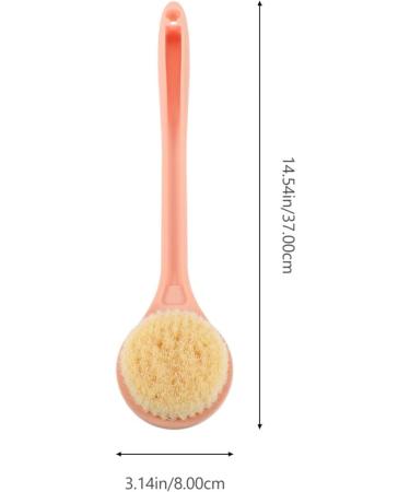 Healvian Handle Shower Bath Brush - Exfoliating Scrubber for Men and Women | Soft Body Brush with Lotion Applicator - Bathroom Supply - Buy Online on GoSupps.com