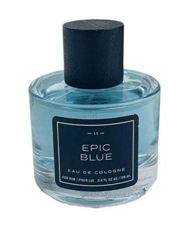 Tru Fragrance Epic Blue Eau De Cologne 3.4 Fl Oz 100ml - Men's Cologne Spray Fragrance for Him Unboxed