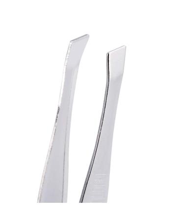SunshineFace 12pcs Stainless Steel Slant Tweezers - Eyebrow Shaping & Hair Removal Makeup Tool - International Shipping Available - Buy Online on GoSupps.com