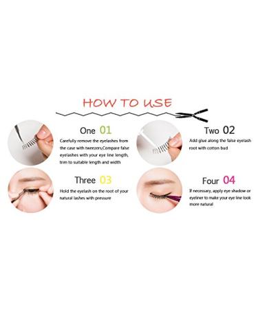 Buy 5 Pairs Long 3D False Eyelashes Natural Look - G806 Black Eyelash Extensions for Glamorous Makeup | International Shipping Available - Buy Online on GoSupps.com