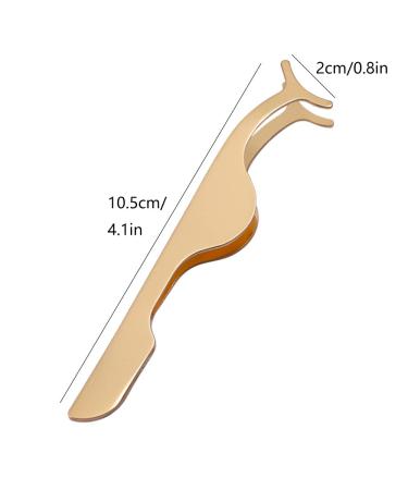 JUNGEN Rose Gold False Eyelashes Curler & Applicator | Premium Eyelash Tweezers Clip | International Shipping Available - Buy Online on GoSupps.com