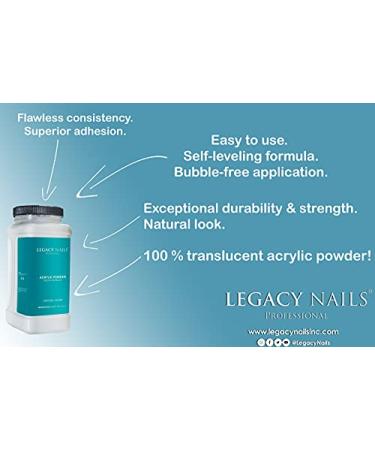 Legacy Nails Professional Crystal Clear Acrylic Powder 16oz - Create Custom Nail Colors with Glitter Pigment | 1 lb. Net Wt. - Buy Online on GoSupps.com