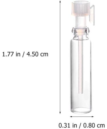 Buy Lurrose 50 Pack Mini Glass Perfume Sample Bottles - 1ml Empty Bottles for Essential Oils & Aromatherapy - Perfect for Home & Travel - Buy Online on GoSupps.com