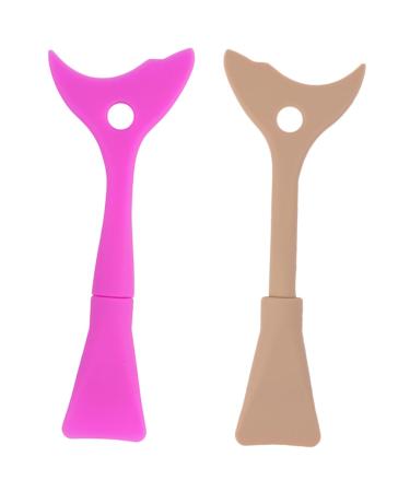 Healeved 2pcs Eyeliner Baffle Mascara Shield Tool Make-up Shield Supplies Eyelashes Applicator Tool Silicone Eyeliner Shield Women Eyeliner Stencils Lash Applicator Mascara Make up