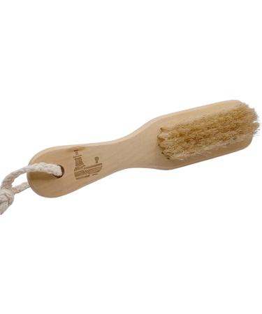Pumice Stone for Feet with Natural Bristle Nail Brush - 7.25 Callus Remover - Smooth Feet & Exfoliate at Home | International Shipping Available - Buy Online on GoSupps.com