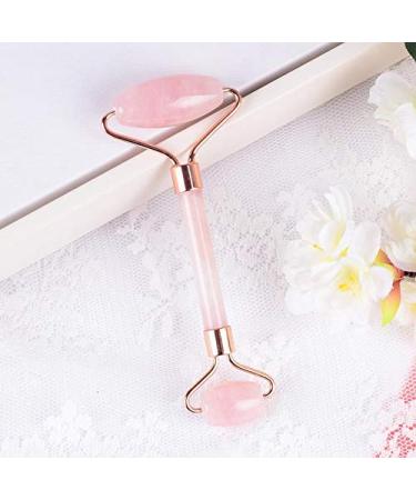 Genuine Rose Quartz Facial Massage Roller