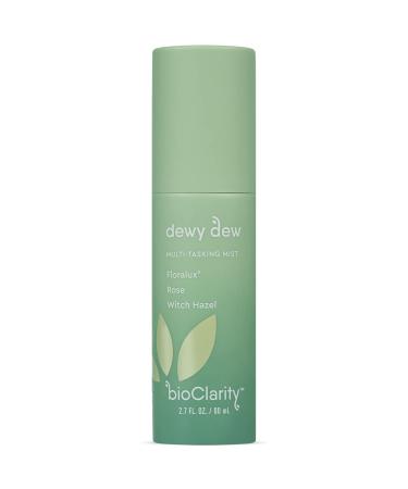BioClarity Dewy Dew Facial Mist | Toner Makeup Setting Spray and Mid-Day Refresher for Glowy Balanced and Toned Skin | Alcohol-Free with Rose Hip Witch Hazel & Floralux | 2.7 fl. oz.