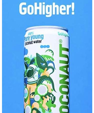 COCONAUT Pure Young Coconut Water Coconut water from 100 Young Coconuts Refreshing Lowcalorie Vegan Healthy and Isotonic in different types can of 12 x 320 ml - Buy Online on GoSupps.com