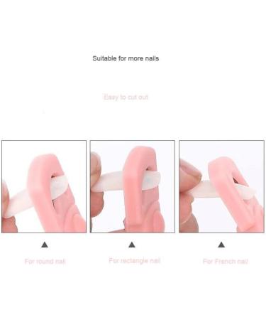 zalati False Nail Clippers Acrylic Gel Nail Tips Cutter Triple Cut Catcher Trimmer for Manicure Tool Art Salon Home - Pink - Buy Online on GoSupps.com