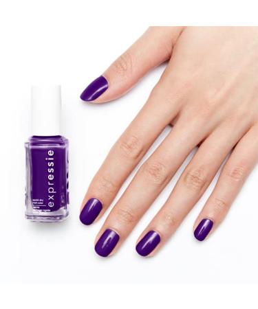 essie expressie Quick Dry Vegan Nail Polish - No Time To Pause (Vibrant Purple with Blue Undertones) - 0.33 Fl Oz - Buy Online on GoSupps.com