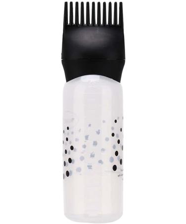 Hair Oil Applicator Brush Hair Dye Bottle with Comb Teeth 170ml Hair Color Applicator Brush for Professional Salon or Home Use (Black) - Buy Online on GoSupps.com
