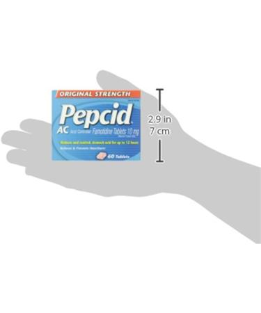 Pepcid Acid Controller Original Strength Tablets Acid Reducer for Heartburn Acid Reflux and Upset Stomach Relief 60 Tablets - Buy Online on GoSupps.com