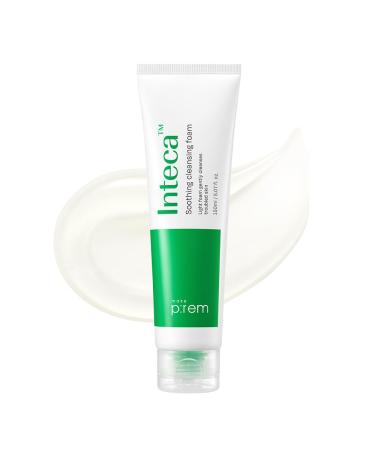 MAKE P:REM Inteca Soothing Foam Cleanser Mild Moisture Gel Type Foam Cleanser for Acne-Prone Skin Removes Sebum and Impurities Korean Skincare 5.07 Fl Oz 150ml