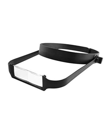 Facesunny Slimline Headband Magnifier with 4 Lenses Assisted Repair of -Mounted Reading Magnifying Glass Easy to Use Black