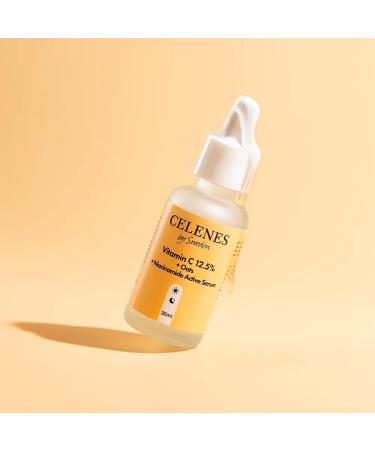 CRX NORDIC AB Celenes by Sweden Facial Serum 125 Vitamin C Oat Extract Niacinamide Prevention + Moisturizing Alcoholfree Fragrancefree Parabenfree Moisturizing & Clarifying 30ml - Buy Online on GoSupps.com