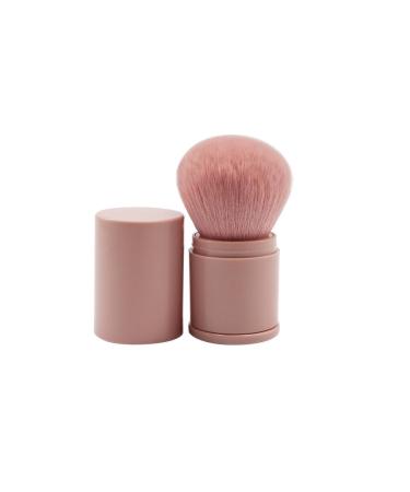 kawehiop Makeup Brush Blusher Loose Powder Foundation Cosmetics Brushes Portable Artificial Fiber Replacement Make Up Tool Dark Pink