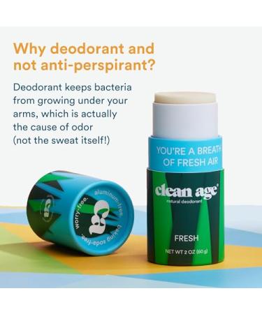 Fresh Natural Deodorant for Teens | Aluminum & Baking Soda Free | Eco-Friendly & Safe - Buy Online on GoSupps.com