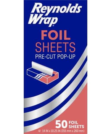 Reynolds Wrappers Aluminum Foil Pop Up & Sheets 50 Count 50 Count (Pack of 1)