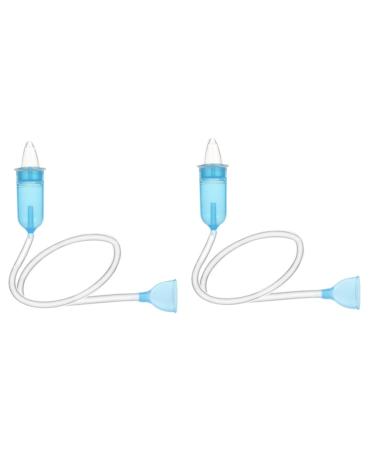DOITOOL 2 pcs Picker Silicone Cleaners Sucker Suction Baby Remover Comfy Nasal Infant Cleaner Aspirator Mouth Discharge Toddler for Anti-Reflux Nose Snot Mx2pcs