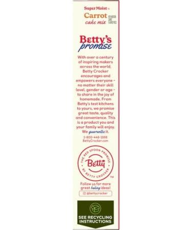 Betty Crocker Delights Super Moist Carrot Cake Mix 376g | Bowl to Oven in Minutes | Pack of 2 - Buy Online on GoSupps.com